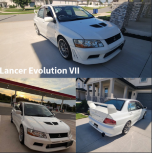 Mitsubishi Evo customer delivery